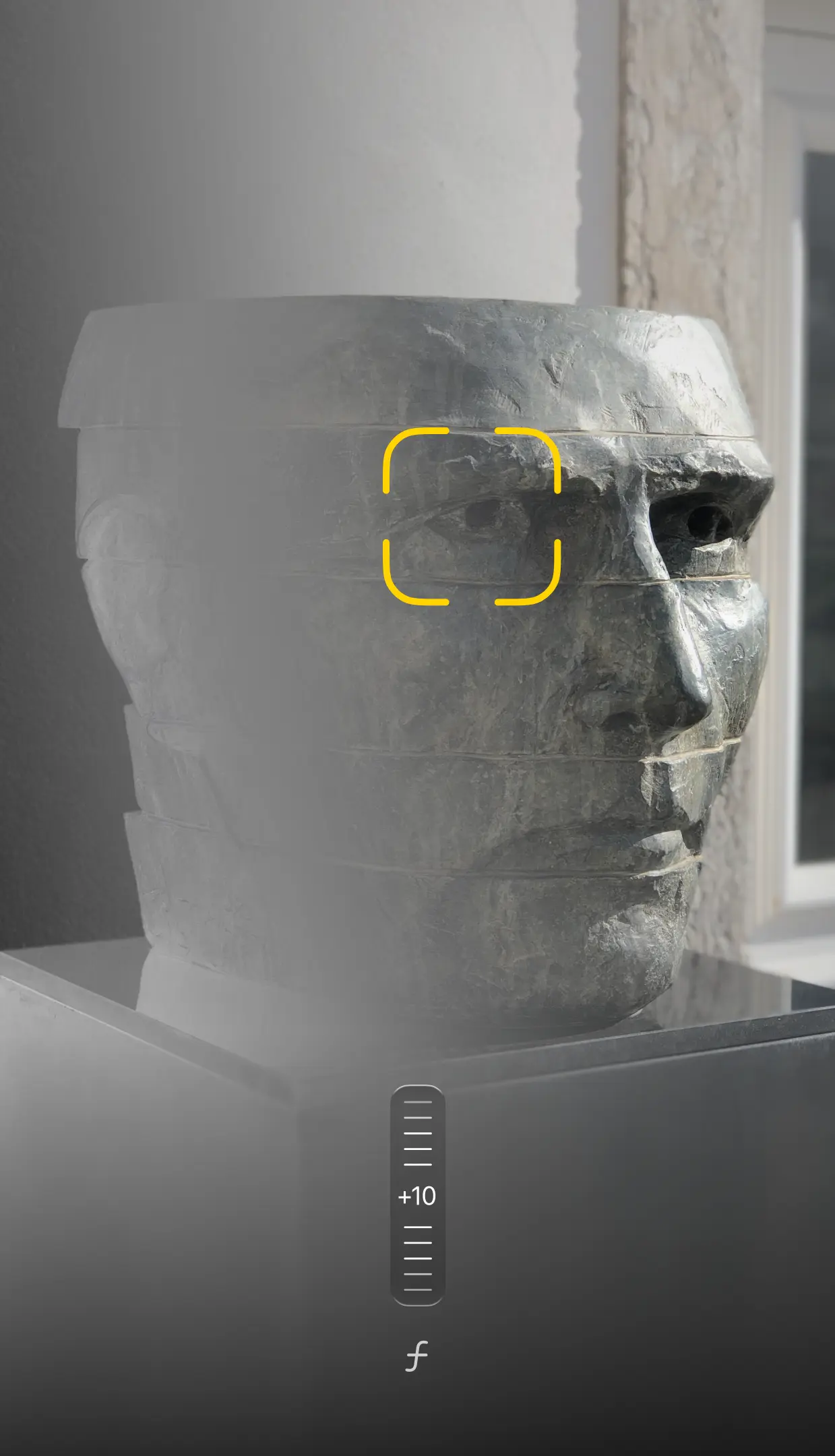 Sunbeam's depth-of-field adjustment interface
