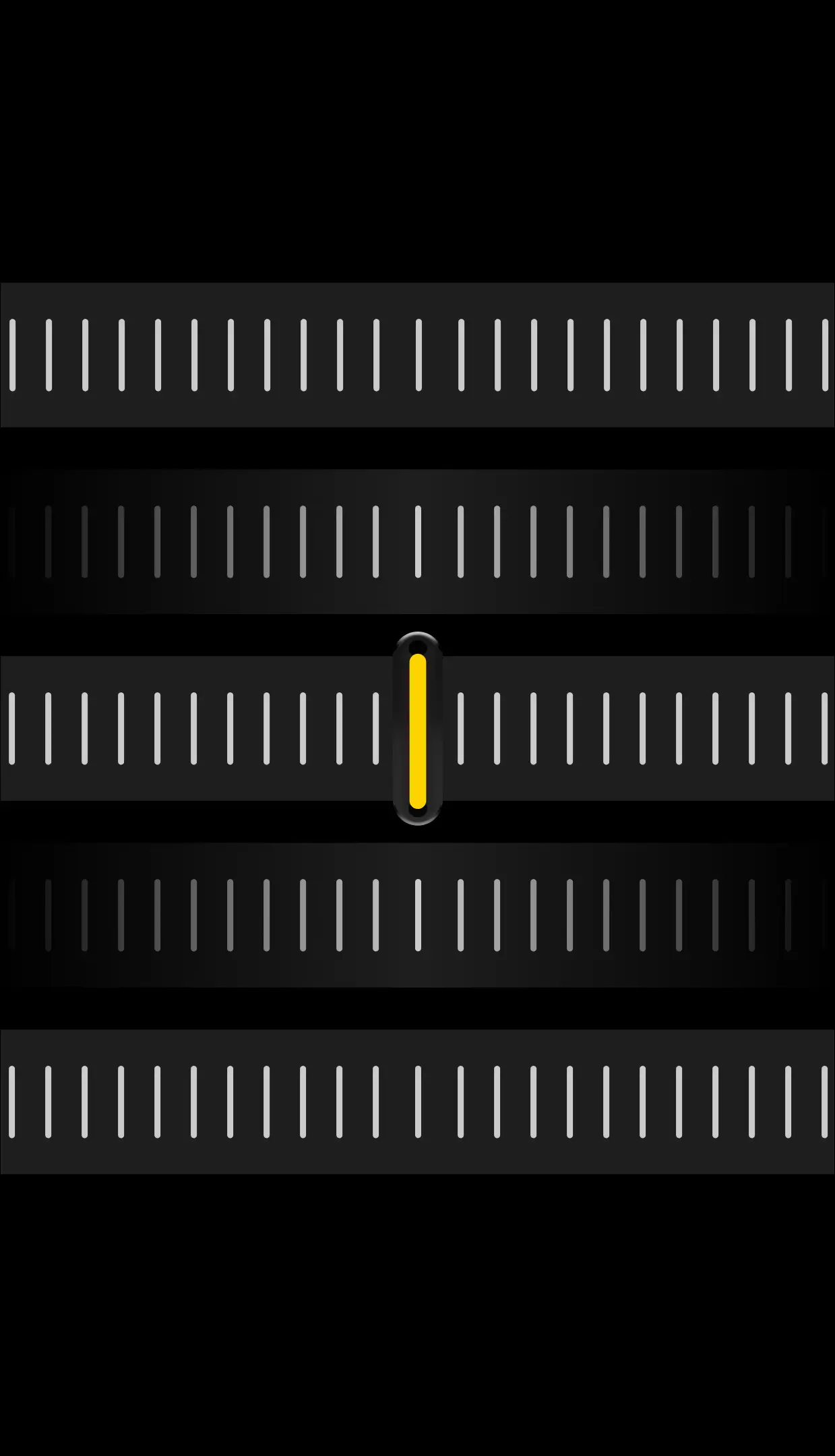 Close-up of Sunbeam's tactile slider controls